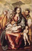 El Greco The Holy Family with St Anne and the Young St JohnBaptist china oil painting artist